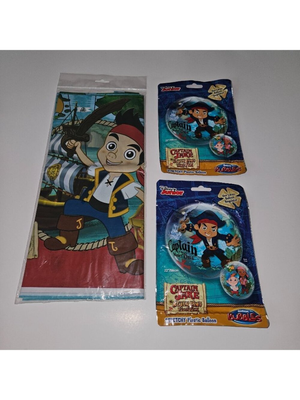 NEW Jake Neverland Pirates Tablecover Balloon Birthday Party Supplies Lot Disney